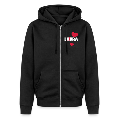 Chaqueta con capucha premium unisex - negro