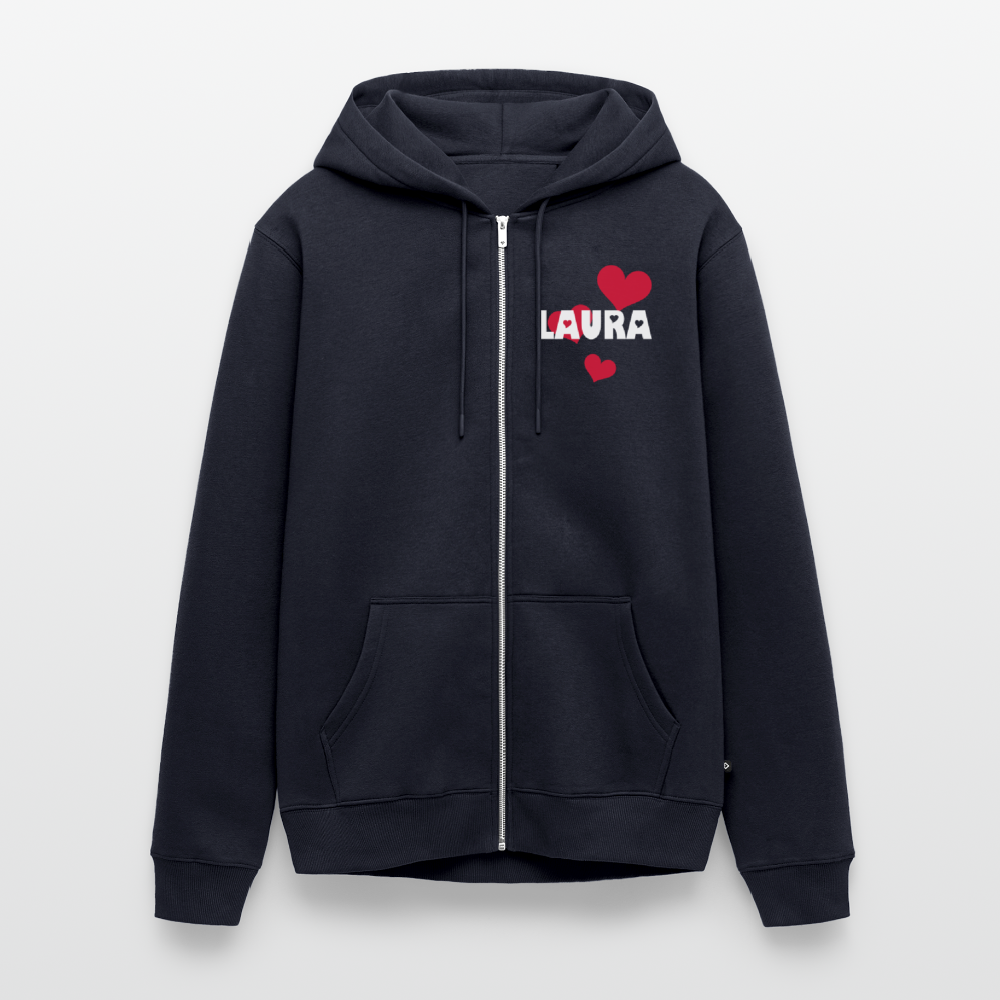 Chaqueta con capucha premium unisex - azul marino