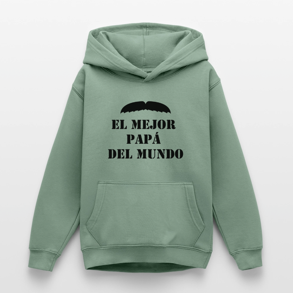 Sudadera con capucha personalizadle - verde grisáceo