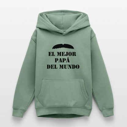 Sudadera con capucha personalizadle - verde grisáceo