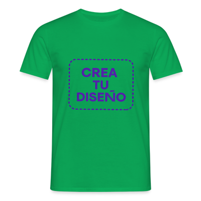 Camiseta negra personalizable - verde 