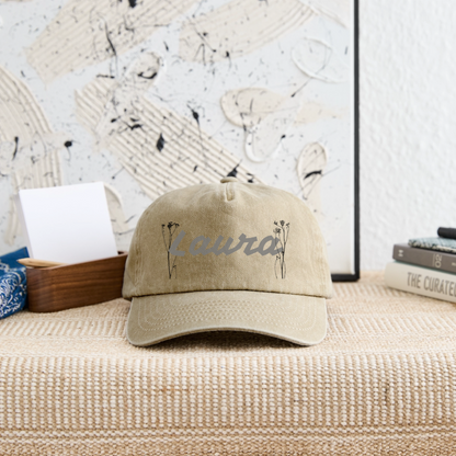 Gorra vintage de estilo casual personalizable - beige vintage