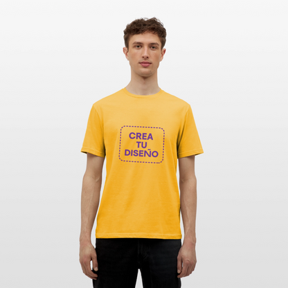 Camiseta negra personalizable - amarillo