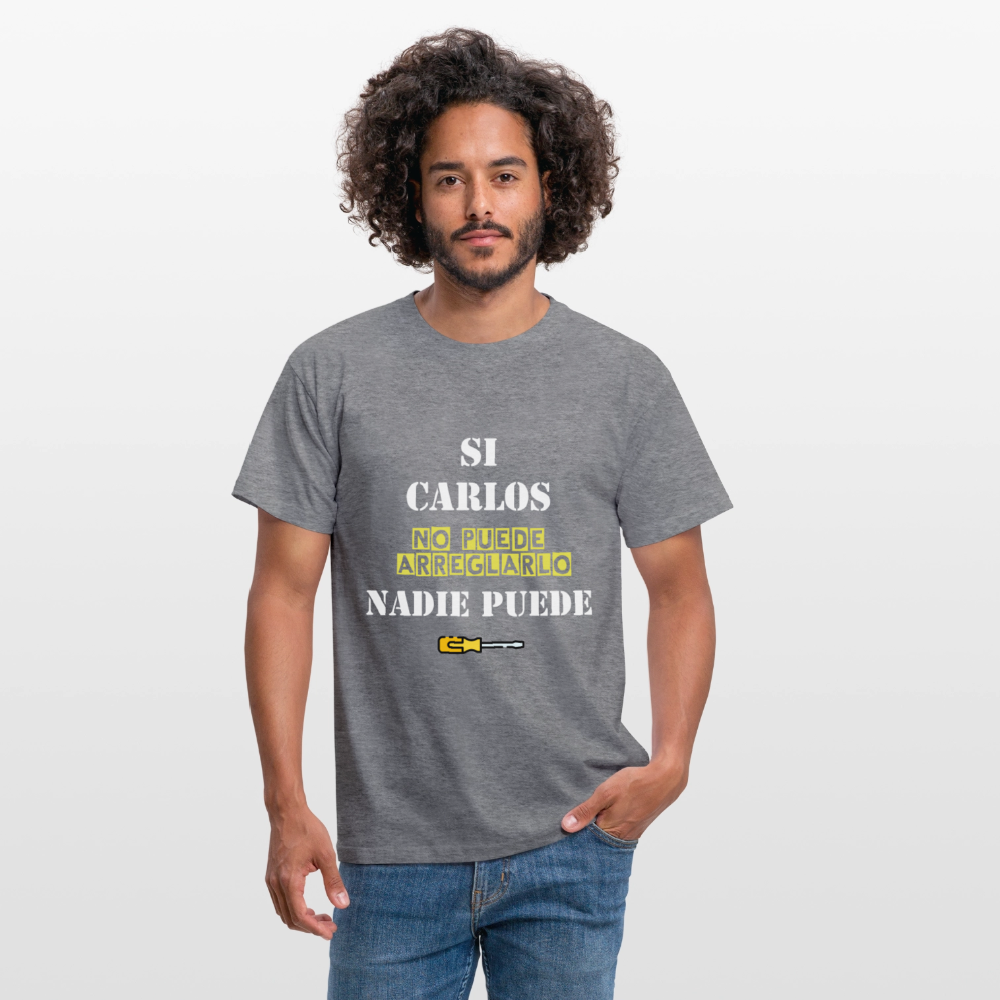 Camiseta personalizable - grafito jaspeado