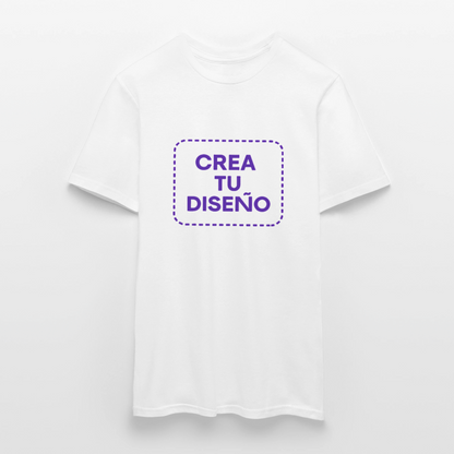 Camiseta negra personalizable - blanco