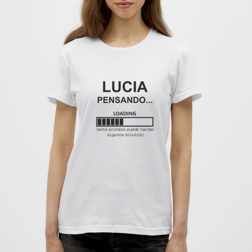 Camiseta mujer premium personalizable - blanco