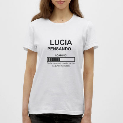 Camiseta mujer premium personalizable - blanco