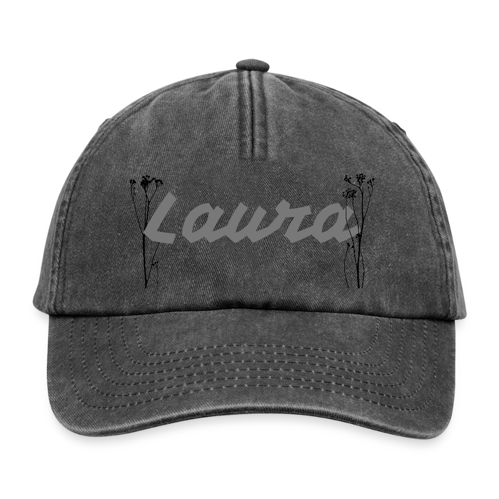 Gorra vintage de estilo casual personalizable - negro vintage