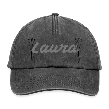 Gorra vintage de estilo casual personalizable - negro vintage