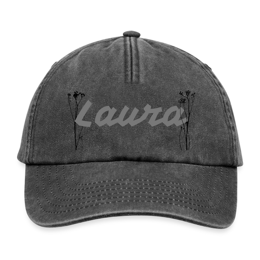 Gorra vintage de estilo casual personalizable - negro vintage
