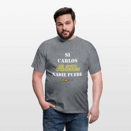 Camiseta personalizable - grafito jaspeado