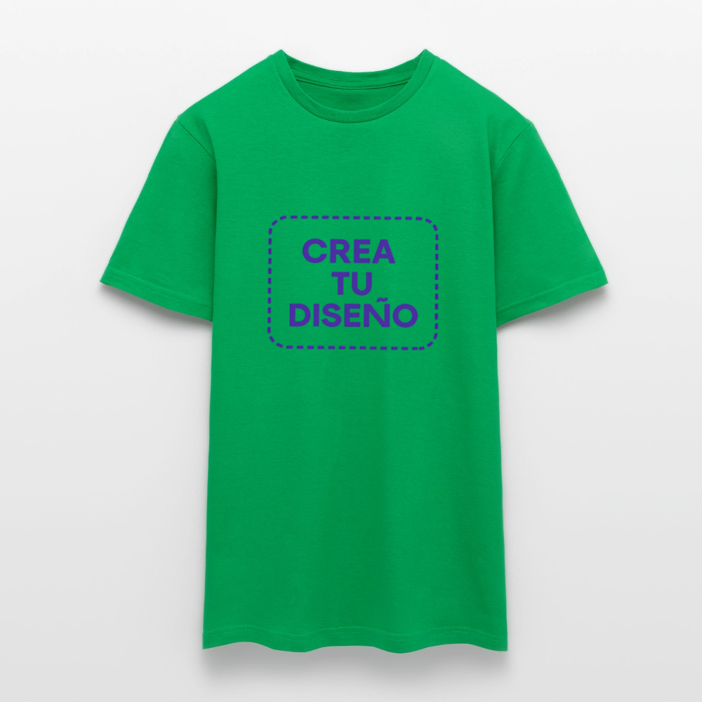 Camiseta negra personalizable - verde 
