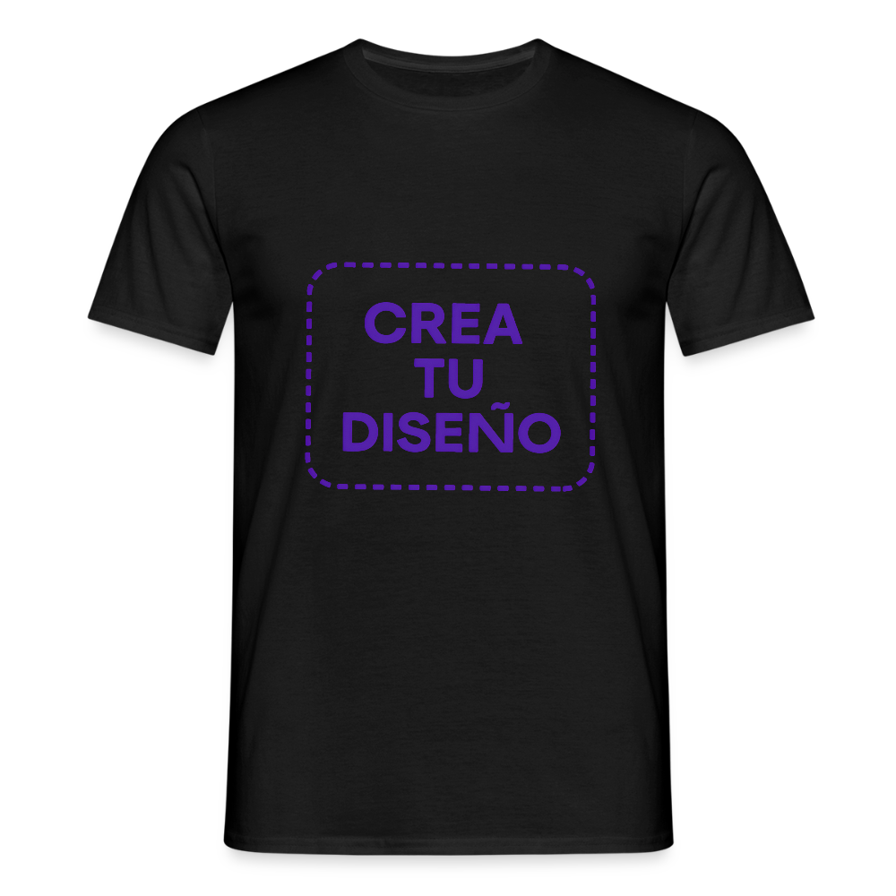 Camiseta negra personalizable - negro