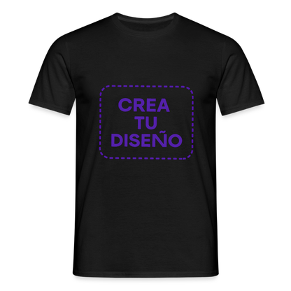 Camiseta negra personalizable - negro