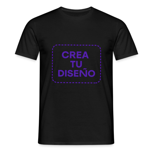 Camiseta negra personalizable - negro