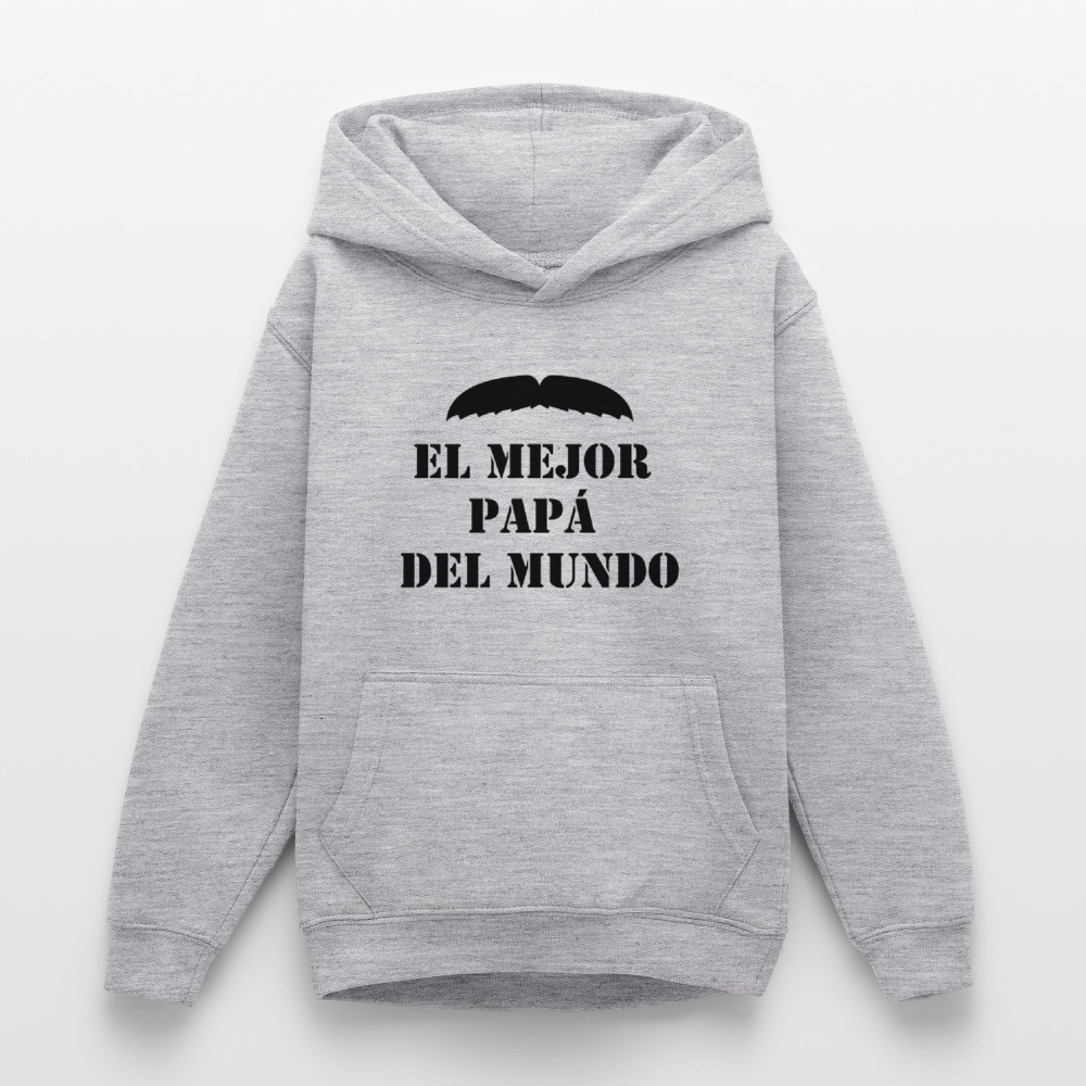 Sudadera con capucha personalizadle - gris claro jaspeado