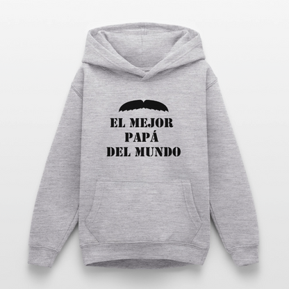 Sudadera con capucha personalizadle - gris claro jaspeado