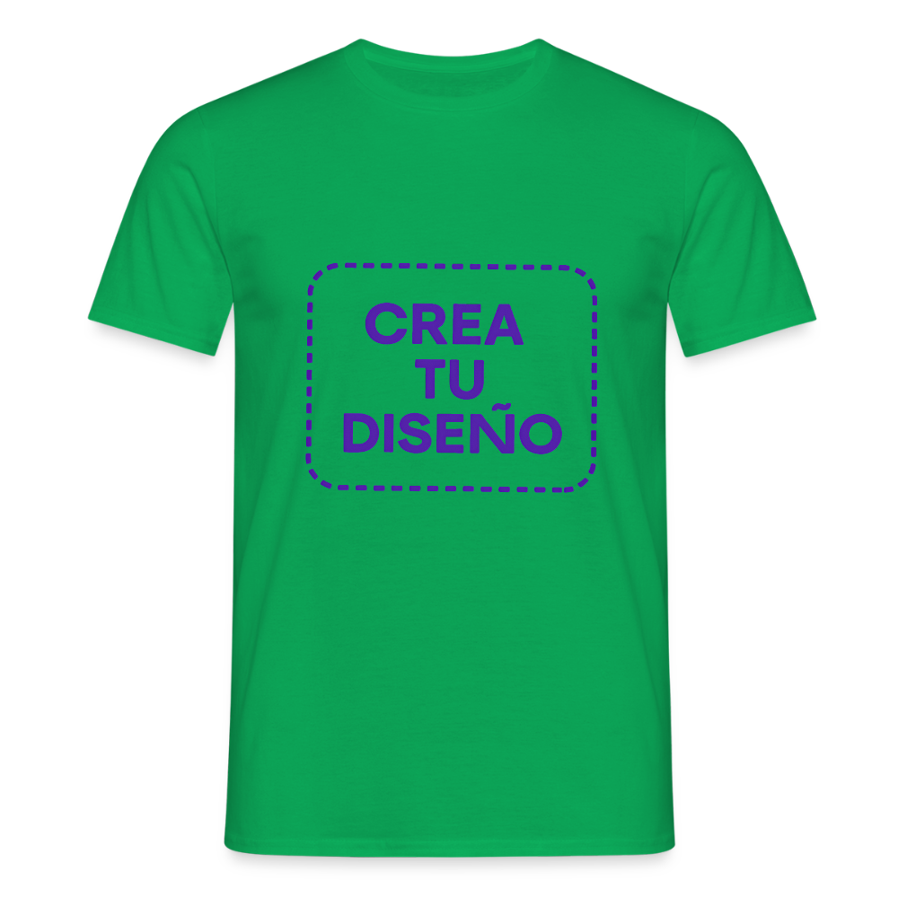 Camiseta negra personalizable - verde 