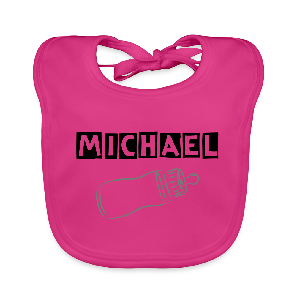 Babero ecológico bebé - fuchsia