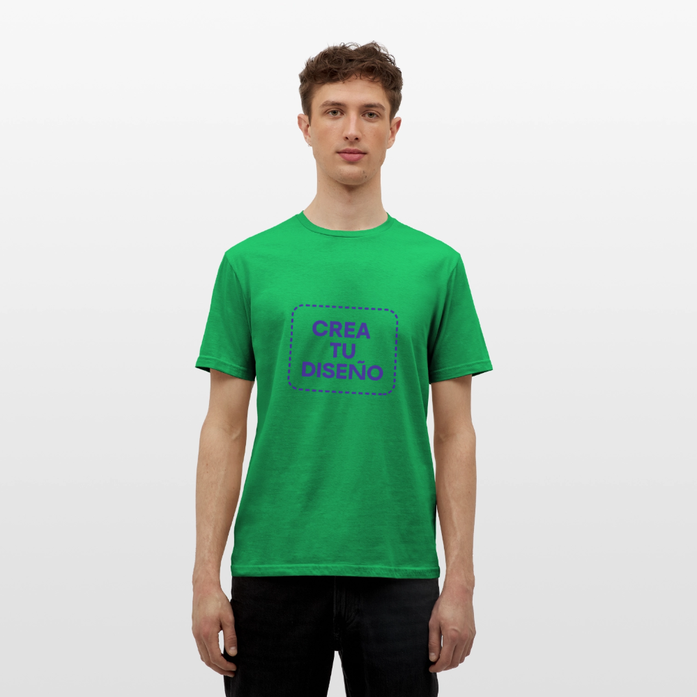 Camiseta negra personalizable - verde 