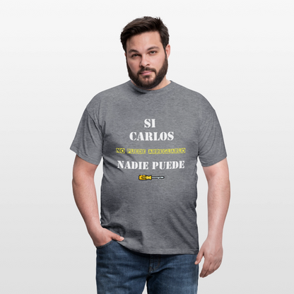 Camiseta personalizable - grafito jaspeado