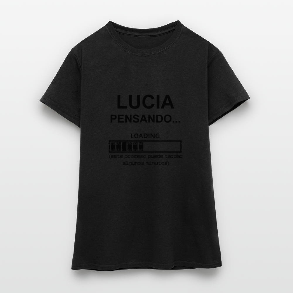 Camiseta mujer premium personalizable - negro