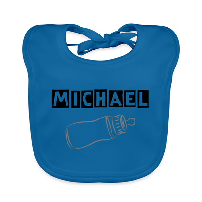 Babero ecológico bebé - azul eléctrico