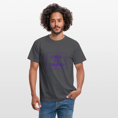 Camiseta negra personalizable - antracita