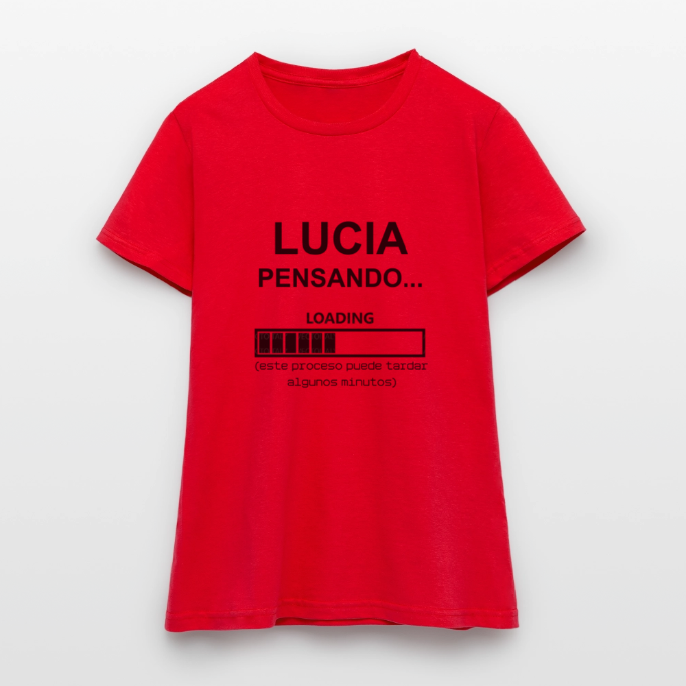 Camiseta mujer premium personalizable - rojo
