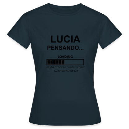 Camiseta mujer premium personalizable - azul marino