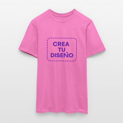 Camiseta negra personalizable - rosa