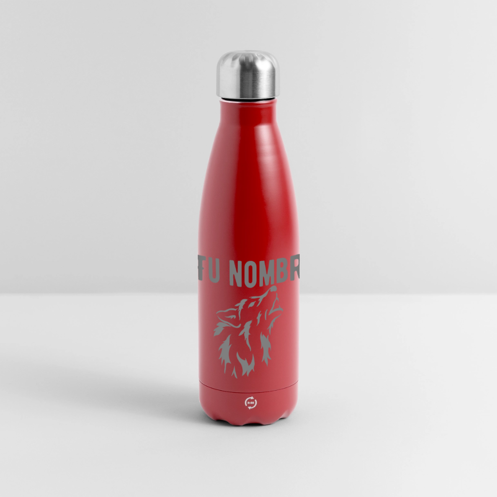 Botella de agua isotérmica 500 ml personalizable - rojo