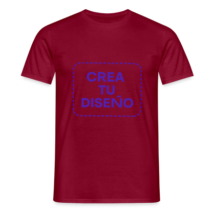 Camiseta negra personalizable - rojo ladrillo