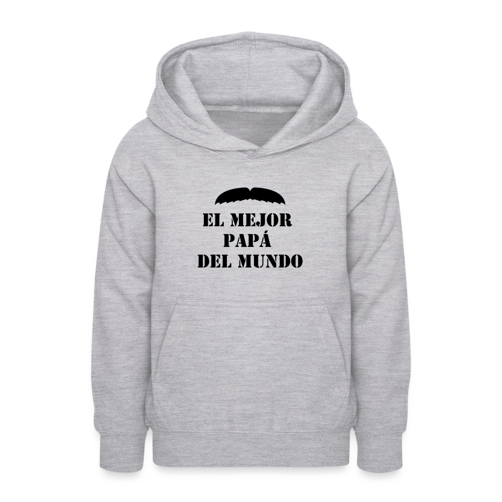 Sudadera con capucha personalizadle - gris claro jaspeado