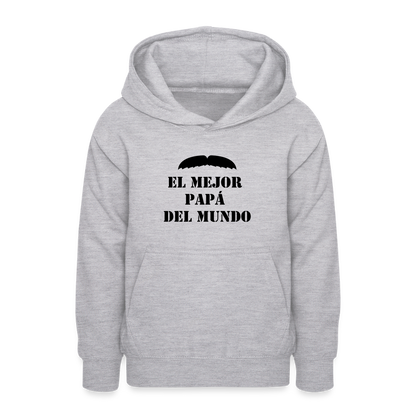 Sudadera con capucha personalizadle - gris claro jaspeado