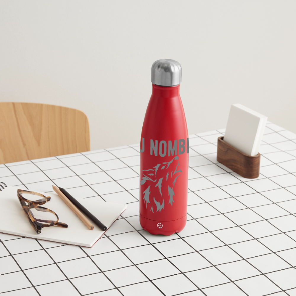 Botella de agua isotérmica 500 ml personalizable - rojo