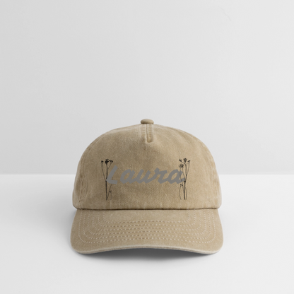Gorra vintage de estilo casual personalizable - beige vintage