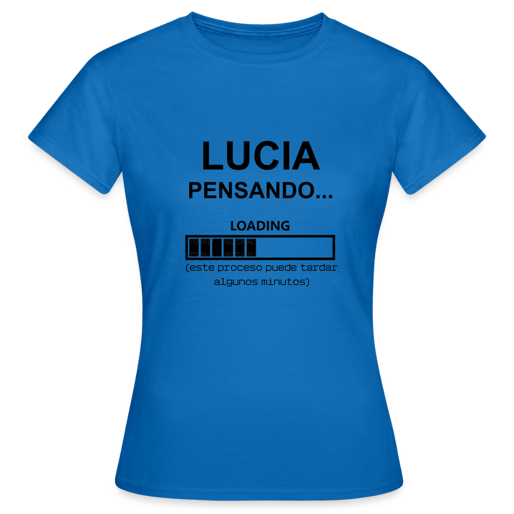 Camiseta mujer premium personalizable - azul royal