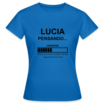 Camiseta mujer premium personalizable - azul royal