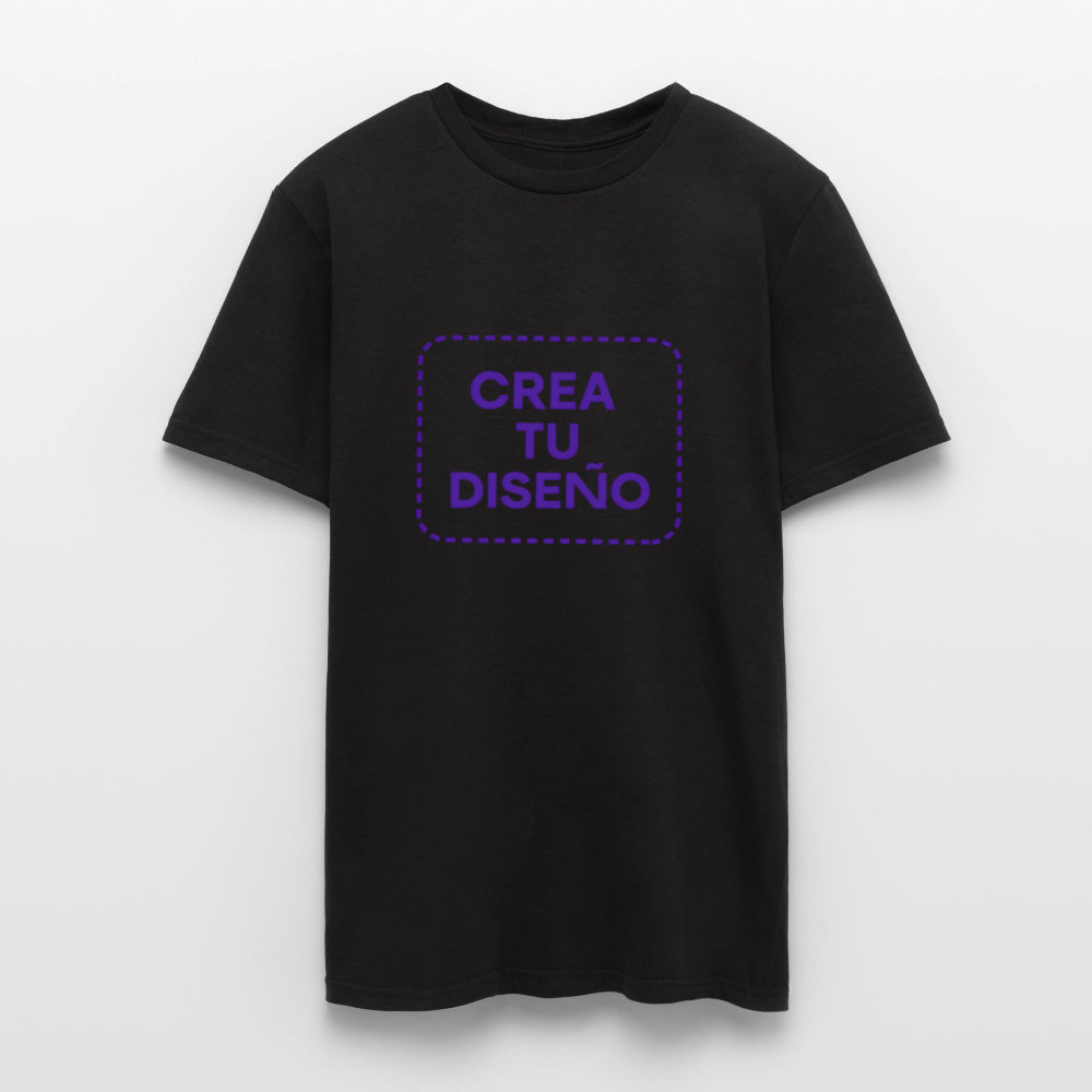 Camiseta negra personalizable - negro