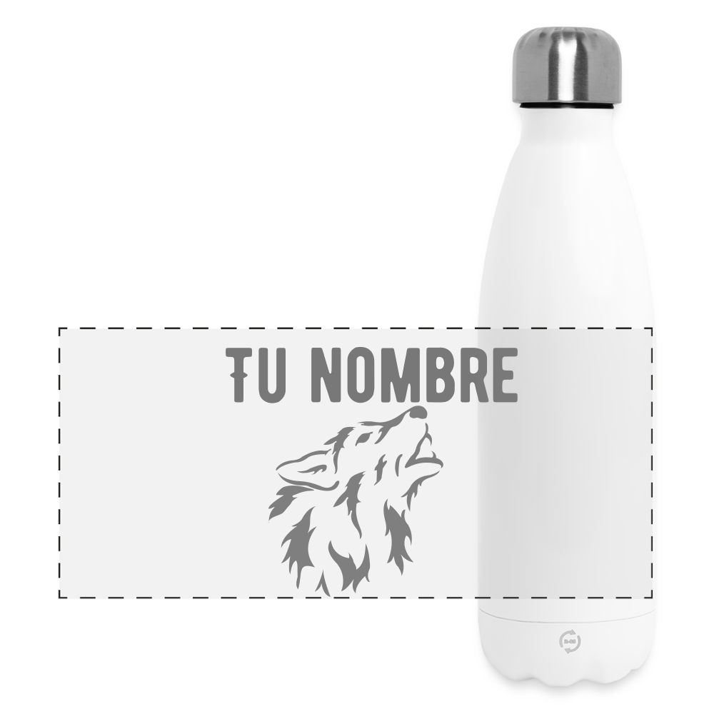 Botella de agua isotérmica 500 ml personalizable - blanco