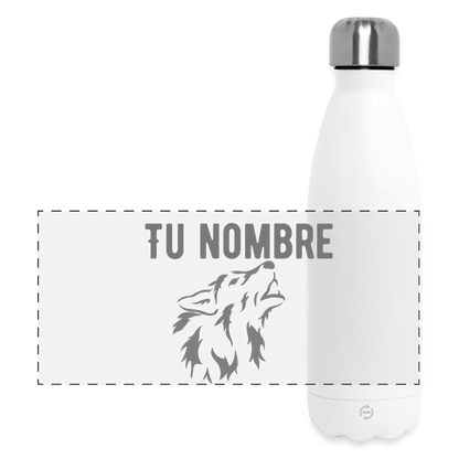 Botella de agua isotérmica 500 ml personalizable - blanco