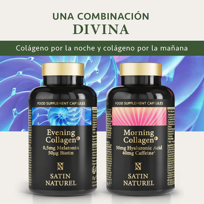 Colágeno Hidrolizado Puro (580mg de Colágeno Marino) + Biotina + Magnesio + Melatonina + Acido Hialurónico - ALTA DOSIS