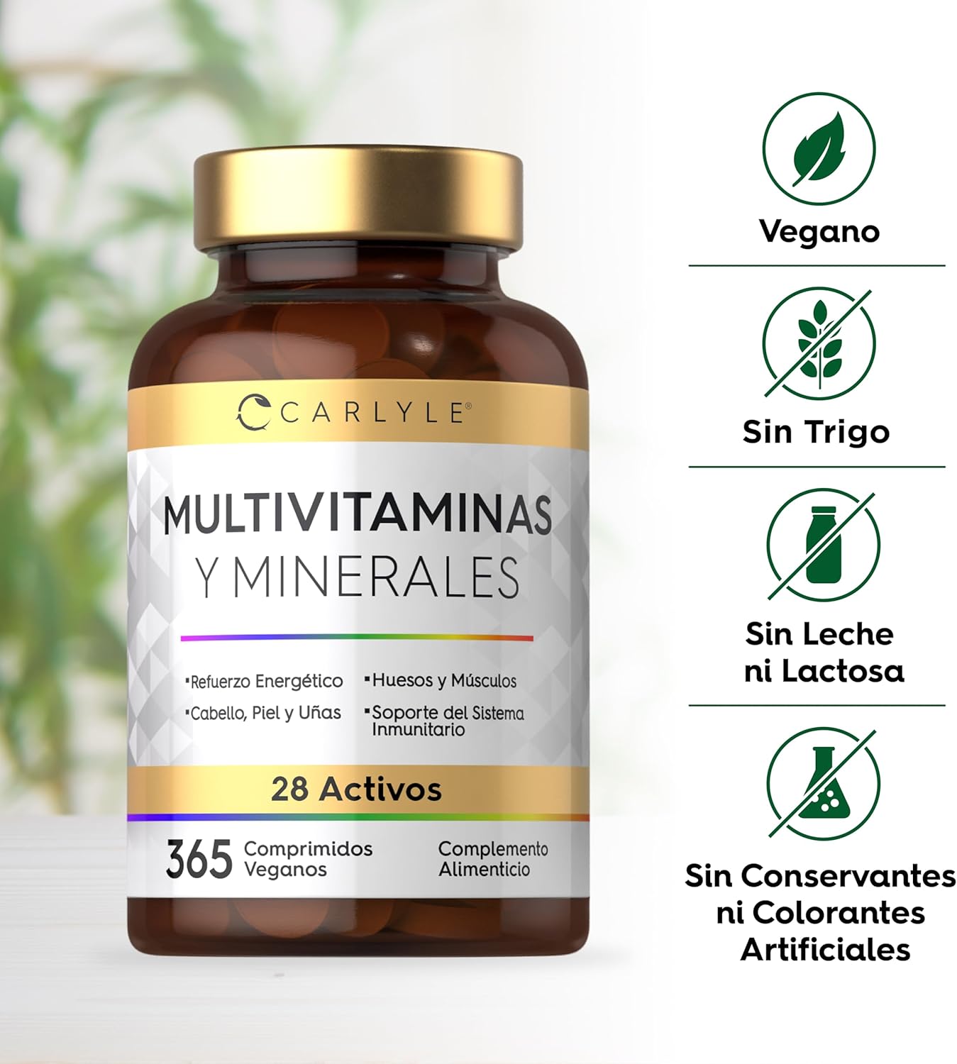 Multivitaminas y Minerales - 365 comprimidos veganos